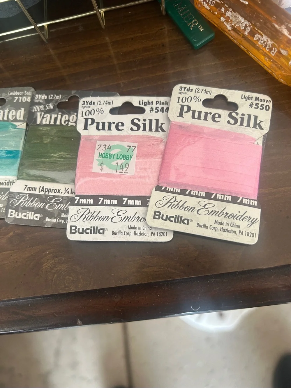 Pure Silk embroidery Ribbon Bundle